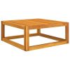 Coffee Table 26.8"x26.8"x11.4" Solid Acacia Wood