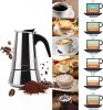 Stovetop Espresso Maker stainless steel 6 Cup Espresso Moka Pot