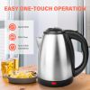 Stainless Steel Electric Tea Kettle, Electric Kettles for Boiling Water, 1.7L Electric Kettle, Cordless Water Boiler with 360 Degree Rotational Base