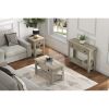 Wood Rectangular Lift Coffee Table; Driftwood Gray