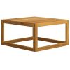 Coffee Table 26.7"x26.7"x11.4" Solid Acacia Wood