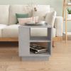 Coffee Table Concrete Gray 15.7"x15.7"x16.9" Engineered Wood