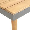 Garden Coffee Table 23.6"x23.6"x12.4" Solid Acacia Wood