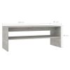 Coffee Table Concrete Gray 39.4"x15.7"x15.7" Engineered Wood