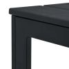 Coffee Table Black 30.7"x30.7"x29.1" HDPE Wood Look