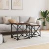 Nesting Coffee Tables 2 pcs Smoked Oak Engineered Wood