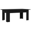 Coffee Table Black 39.4"x23.6"x16.5" Engineered Wood