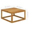 Coffee Table 26.7"x26.7"x11.4" Solid Acacia Wood