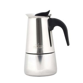 Any Morning Stovetop Espresso Maker Stainless Steel Percolator Coffee Pot (Size: 300 ml)