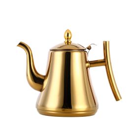 Pour Over Coffee Kettle Premium Stainless Steel Gooseneck Tea Kettle (Size: 1.0L, color: Gold)