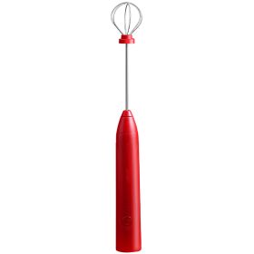 Household Hand Held Electric Coffee Cream Whisk (color: Red)