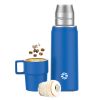 Healter 850ml Travel Vacuum Flask;  Water Thermos Bottle for Coffee;  Built-in Lid Cup;  Stainless Steel;  Thermal Tea Mug;  Sport Bottles