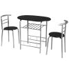 3-Piece Space-Saving Bistro Set for Kitchen and Apartment