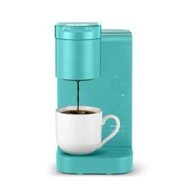 Coffee Maker;  Essentials Single Serve Pod Coffee Brewer (color: Tropical Blue)