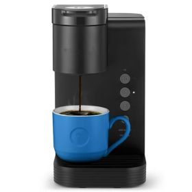 Coffee Maker;  Essentials Single Serve Pod Coffee Brewer (color: Black)