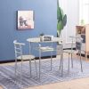 3-Piece Space-Saving Bistro Set for Kitchen and Apartment