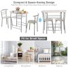 3-Piece Space-Saving Bistro Set for Kitchen and Apartment