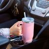 30OZ Straw Coffee Insulation Cup With Handle Portable Car Stainless Steel Water Bottle LargeCapacity Travel BPA Free Thermal Mug