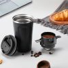 1 Pc Portable Foldable Coffee Filter Stainless Steel Easy Clean Reusable Coffee Funnel Paperless Pour Over Holder Coffee Dripper