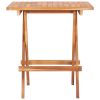 3 Piece Folding Bistro Set Solid Teak Wood