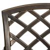 3 Piece Bistro Set Cast Aluminum Bronze