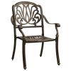 5 Piece Bistro Set Cast Aluminum Bronze