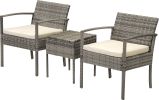 (Only for Pickup)3 Piece Rattan sofa set