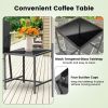 3 Pieces Modern Heavy Duty Patio Furniture Set with Coffee Table